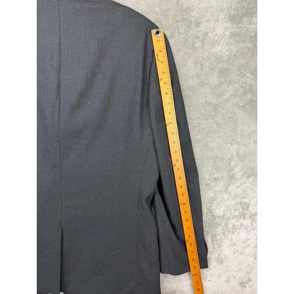 Banana Republic Men's Blazer Sport Coat 44R Charcoal Wool 3-Button Made in Italy